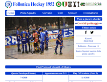 Tablet Screenshot of hockeyfollonica.com